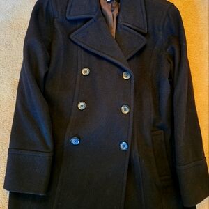 St . John's Bay black 14T wool coat.